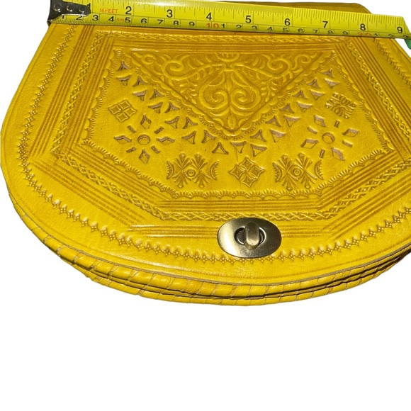 vintage Genuine Leather Handmade Messenger Boho Crossbody Bag Gift No tags - Picture 12 of 15